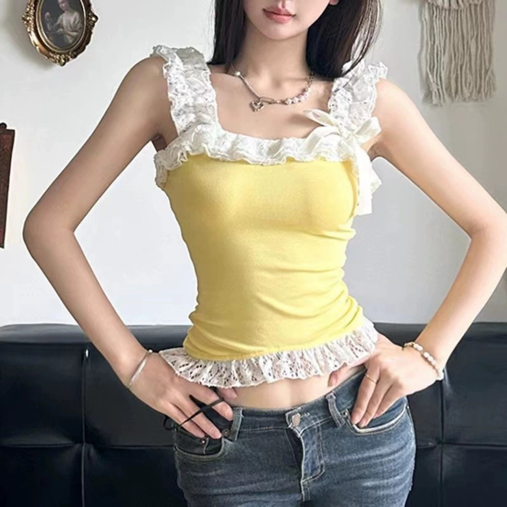 Zara Girls Lace Bow Camisole Summer Slim Fit